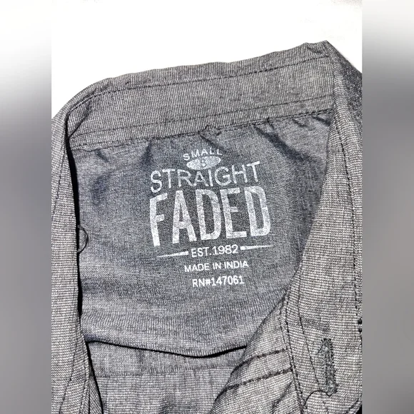 Faded Glory Men's Gray Short Sleeve Shirt* - Picture 3 of 3